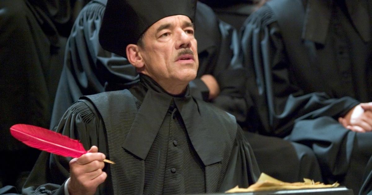 Roger Lloyd-Peck as Barty Crouch, Sr. in 'Harry Potter and the Goblet of Fire.'