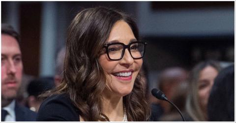 Linda Yaccarino smiles as she testifies at the US Senate Committee on the Judiciary Hearing to Examine Big Tech.
