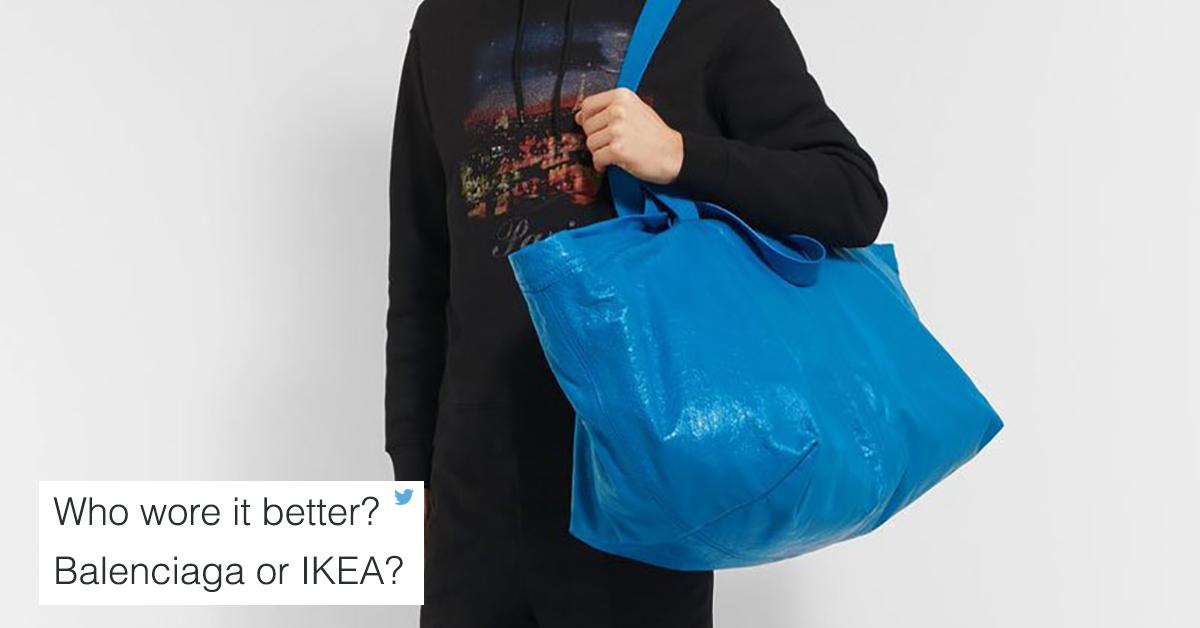 Balenciaga Released A $2,000 Bag That Looks Very Familiar To IKEA Shoppers