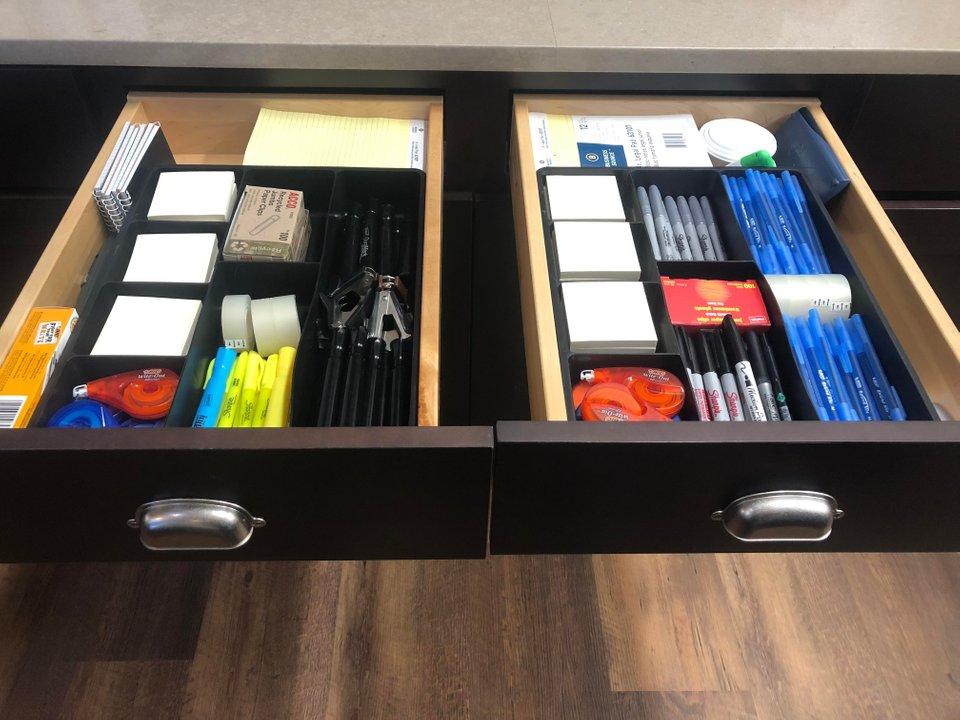 organized office drawer