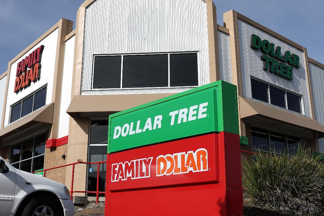 Dollar Tree and Family Dollar store on March 13, 2024 in Rio Vista, California