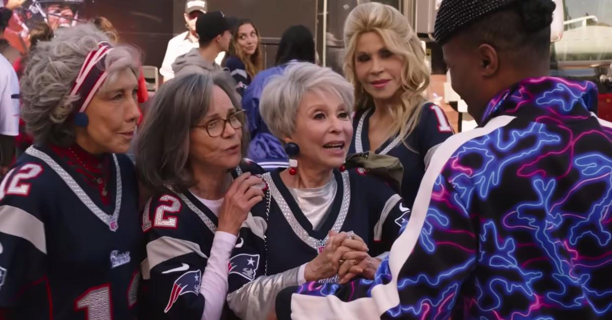 Hollywood legends Jane Fonda, Rita Moreno, Sally Field and Lily Tomlin  share laughs about starring in 80 For Brady