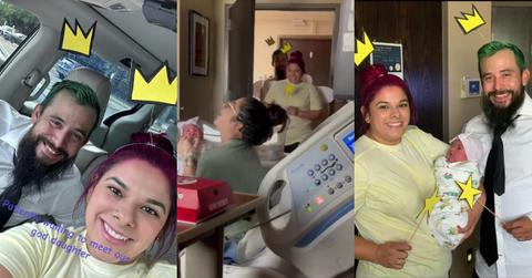 New Mom’s Godparents Take Role Very Seriously in First Hospital Visit