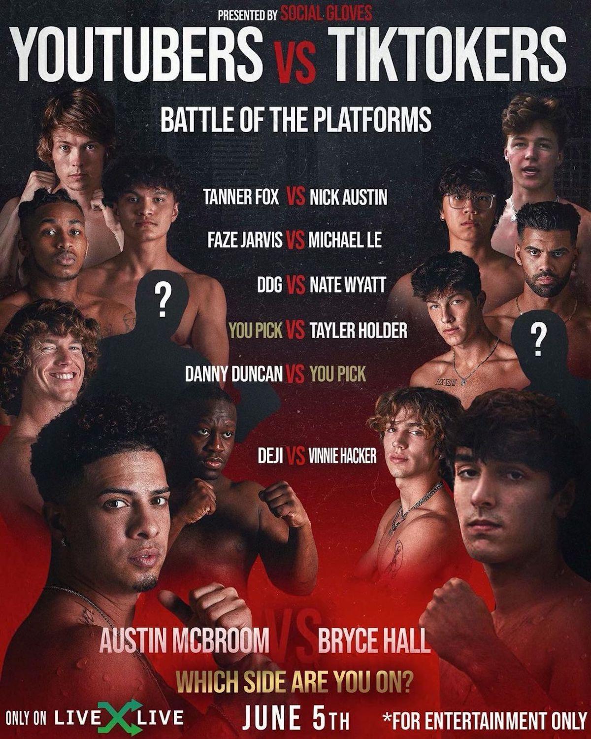 Youtube Vs Tiktok Boxing List Info About Battle Of The Platforms