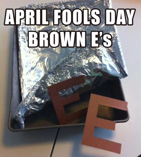 April Fools' Day prank.