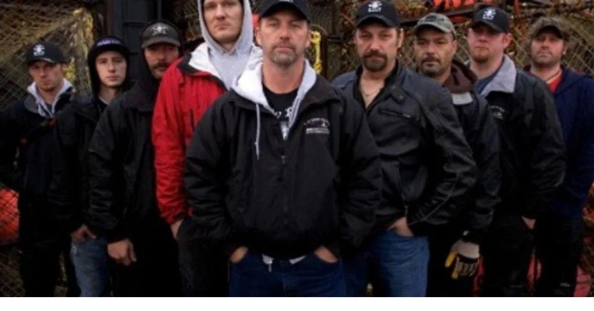 The 'Deadliest Catch' crew post in a promotional photo for the show