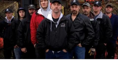 The 'Deadliest Catch' crew post in a promotional photo for the show