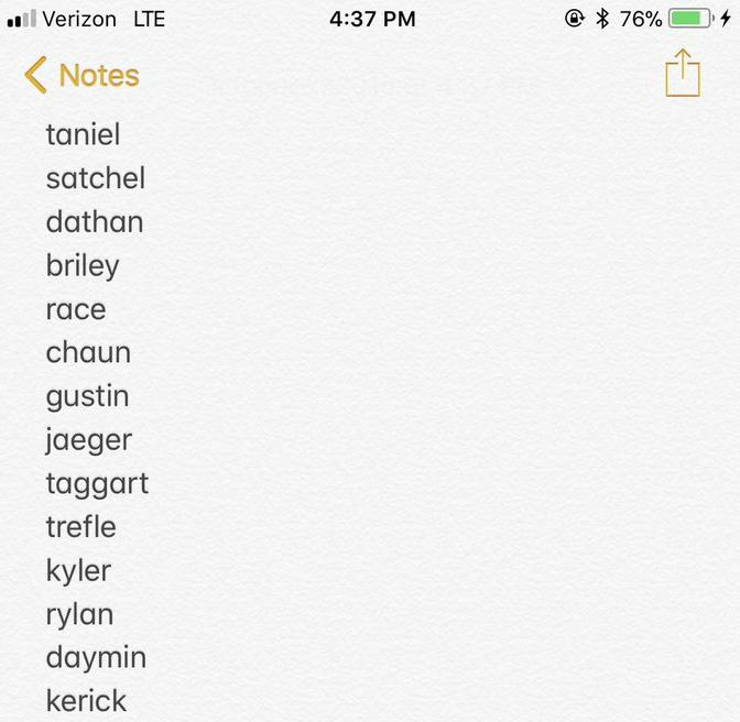 This Woman Posted All The Best White Boy Names She s Seen On Twitter 