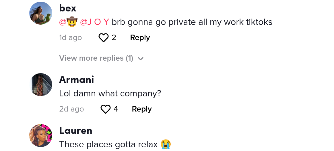 remote worker fired for tiktok