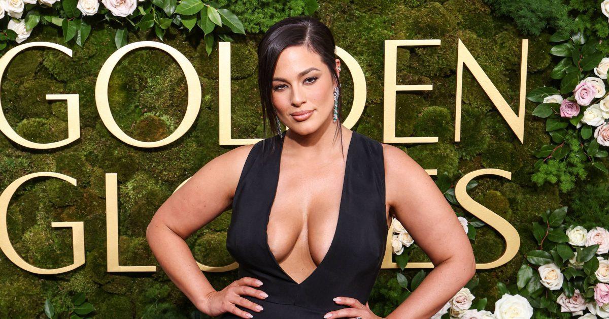 Ashley Graham at the 2025 Golden Globes.