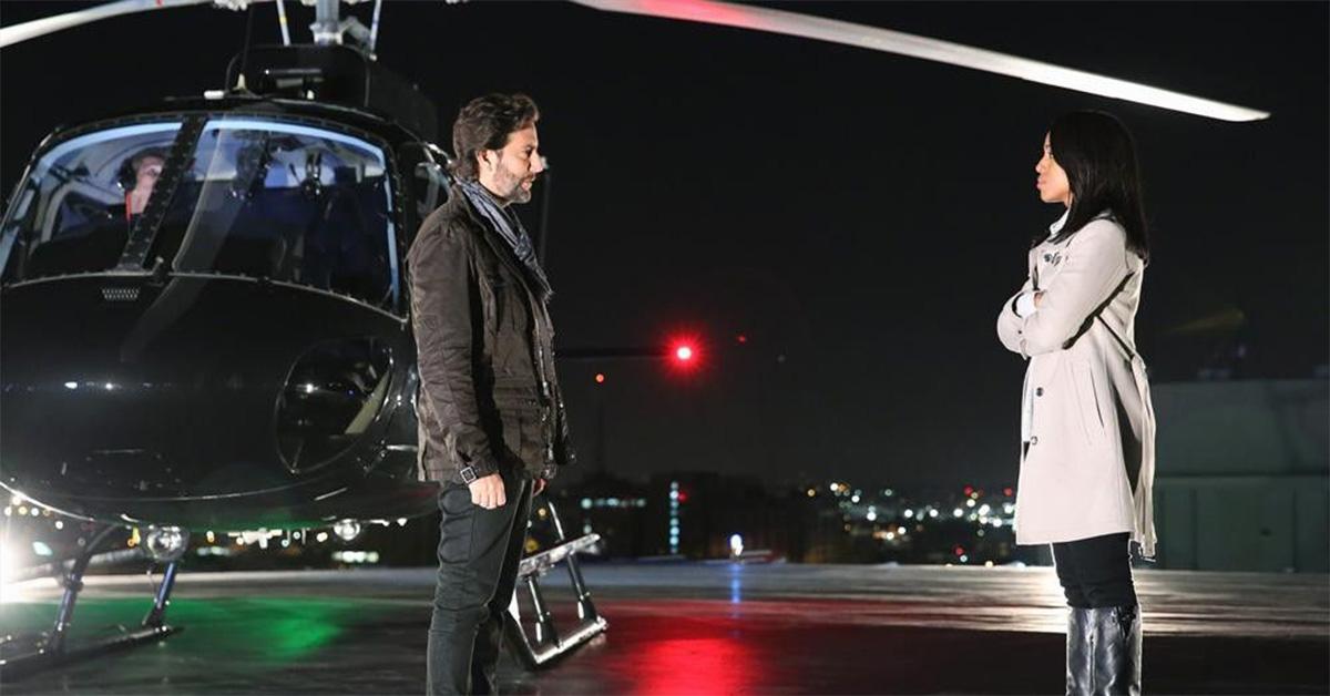 Henry Ian Cusick and Kerry Washington in 'Scandal.' 