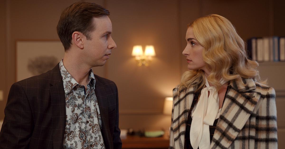 Daniel Beirne as Nick, Brianne Howey as Georgia in episode 202 of Ginny & Georgia