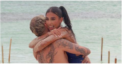 Stevan and Alara hugging on 'Perfect Match'