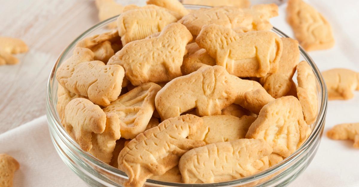 crunchy lemon animal cracker cookies picture id