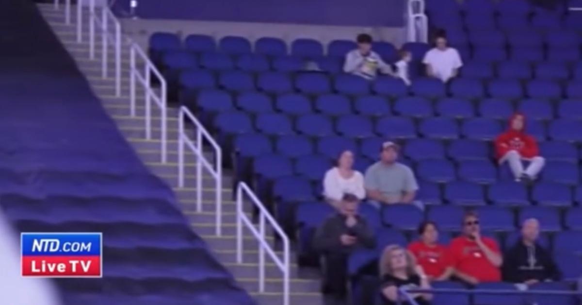 Cameraman goes rogue at Trump rally and shows all the empty seats.