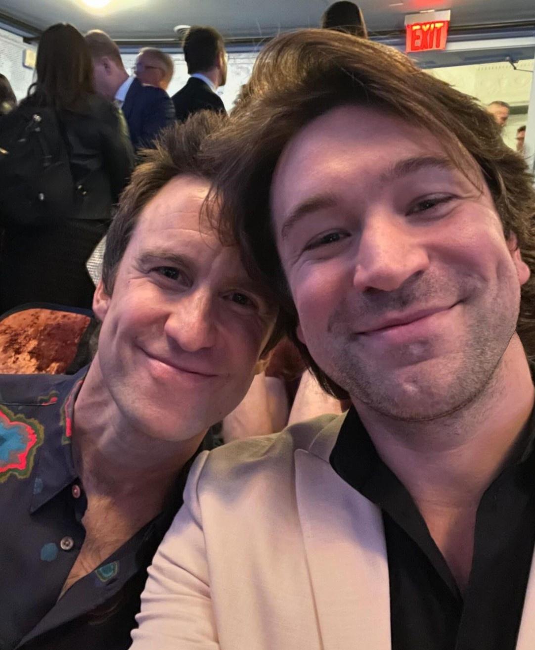 Gavin Creel and his partner, Alex Temple Ward together.