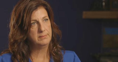 Janey Peterson speaks with a reporter from The Modesto Bee