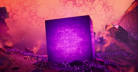 A Cube in The Sideways on 'Fortnite'