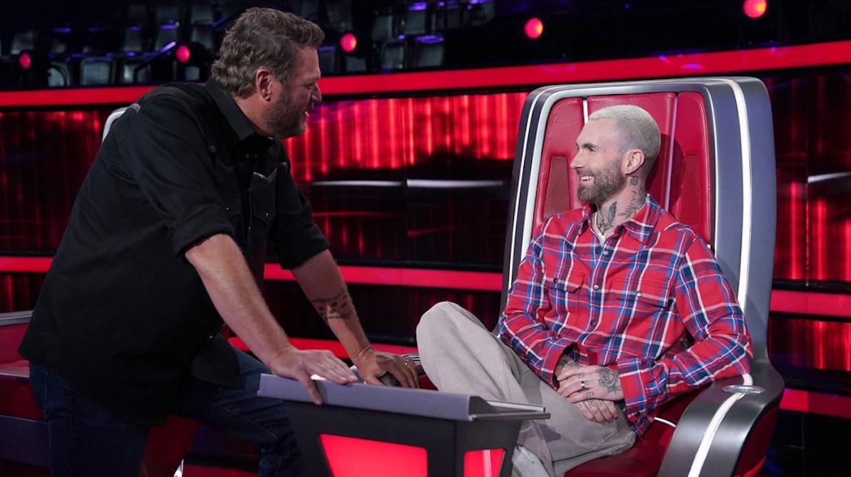 blake shelton adam levine the voice
