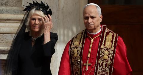 Queen Camilla Wore Black to Meet the Pope and It's Goth as Heck