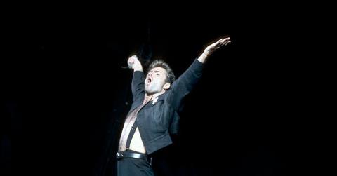 George Michael performing