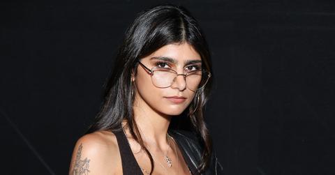 Mia Khalifa attends the Saint Laurent Womenswear Spring/Summer 2024 show as part of Paris Fashion Week on Sept. 26, 2023 in Paris