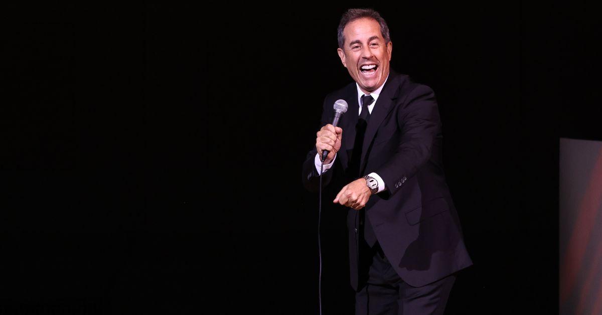  Jerry Seinfeld performs onstage at the 2023 Good+Foundation 'A Very Good+ Night of Comedy' Benefit at Carnegie Hall 