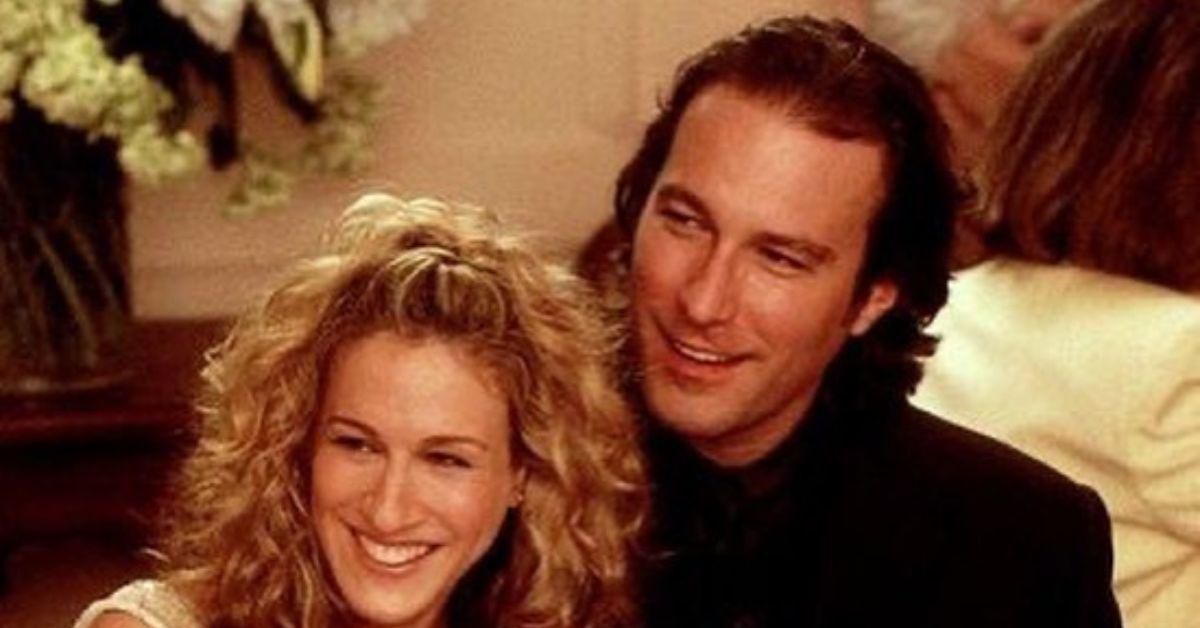 (l-r): Sarah Jessica Parker as Carrie and John Corbett as Aidan 'SATC'