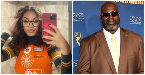 home depot girl, shaq