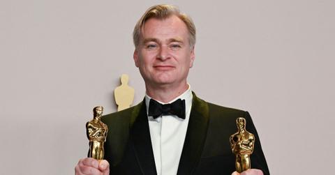 Chrostopher Nolan at the 2024 Oscars.