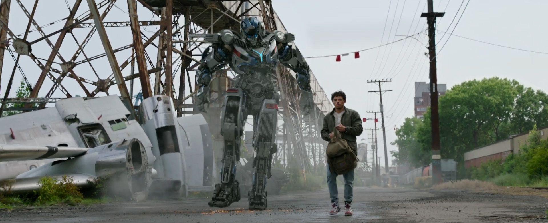 Peter Cullen as Optimus Prime and Anthony Ramos as Noah Diaz