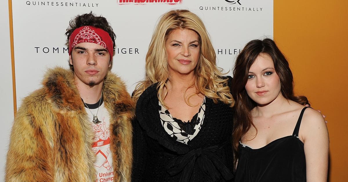 Kirstie Alley with children William True and Lillie Price in 2010