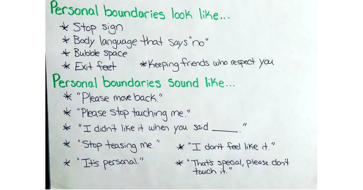 personal boundaries