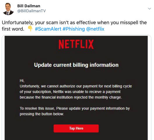 Netflix Phishing Attack Targets Portuguese Users