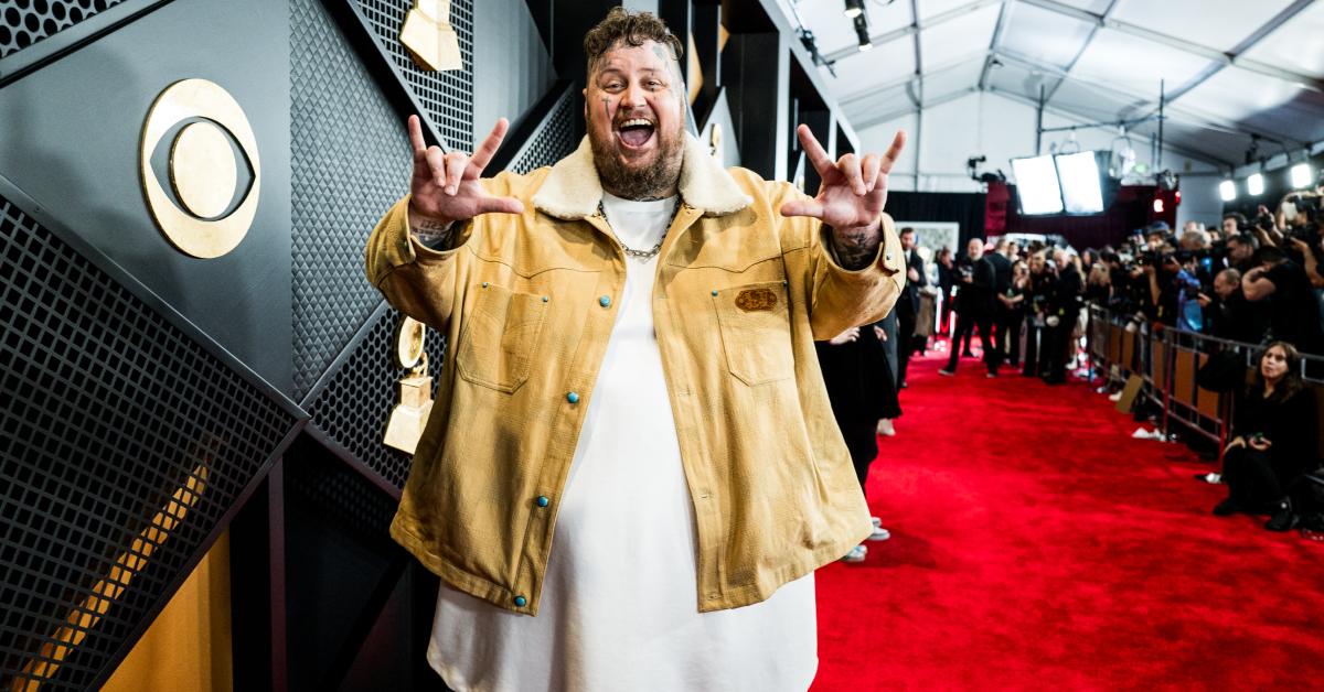 Jelly Roll on the 2024 Grammy red carpet