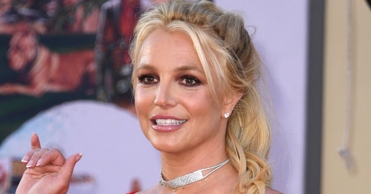  Britney Spears arrives for the premiere of Sony Pictures' "Once Upon a Time... in Hollywood" 