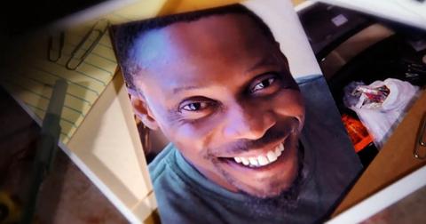 Photograph of Louis Bonheur sitting on a file