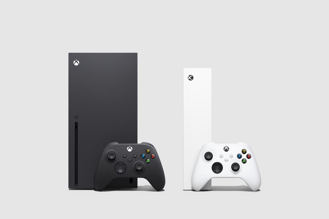 Photo of the Xbox Series X/S consoles on a white background.