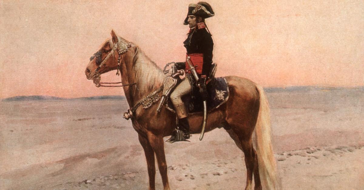 Napoleon Bonaparte on a horse