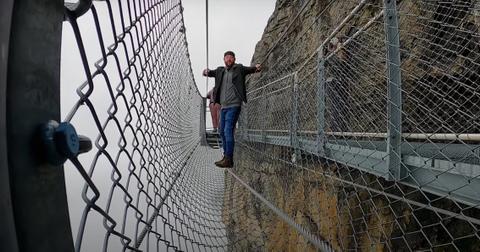 Hunter Thore tightrope walks on My Big Fat Fabulous Life