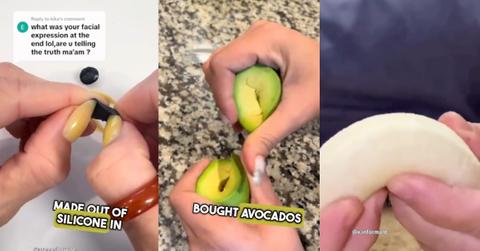 Rubbery blueberries, avocados, and a banana from TikTok