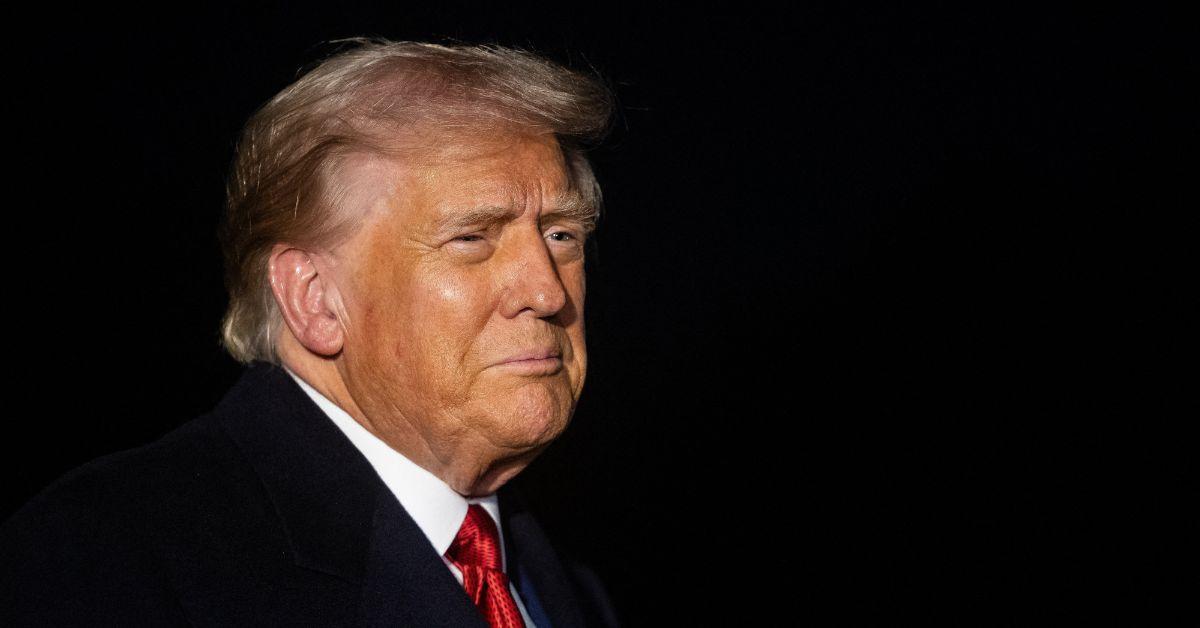 Donald Trump departing for Asia in October, 2025. 