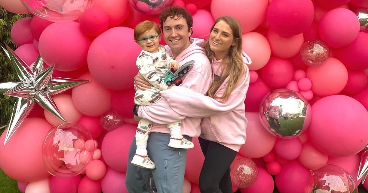 Meghan Trainor, Daryl Sabara, and their son Riley.