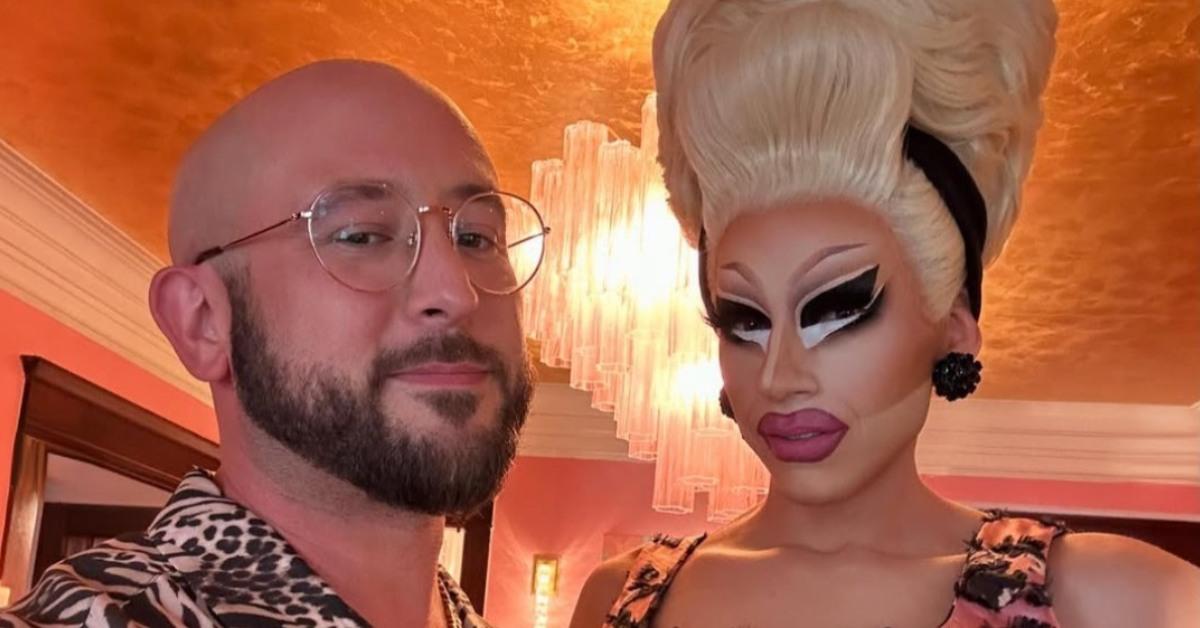 Trixie Mattel and David Silver together for a party.