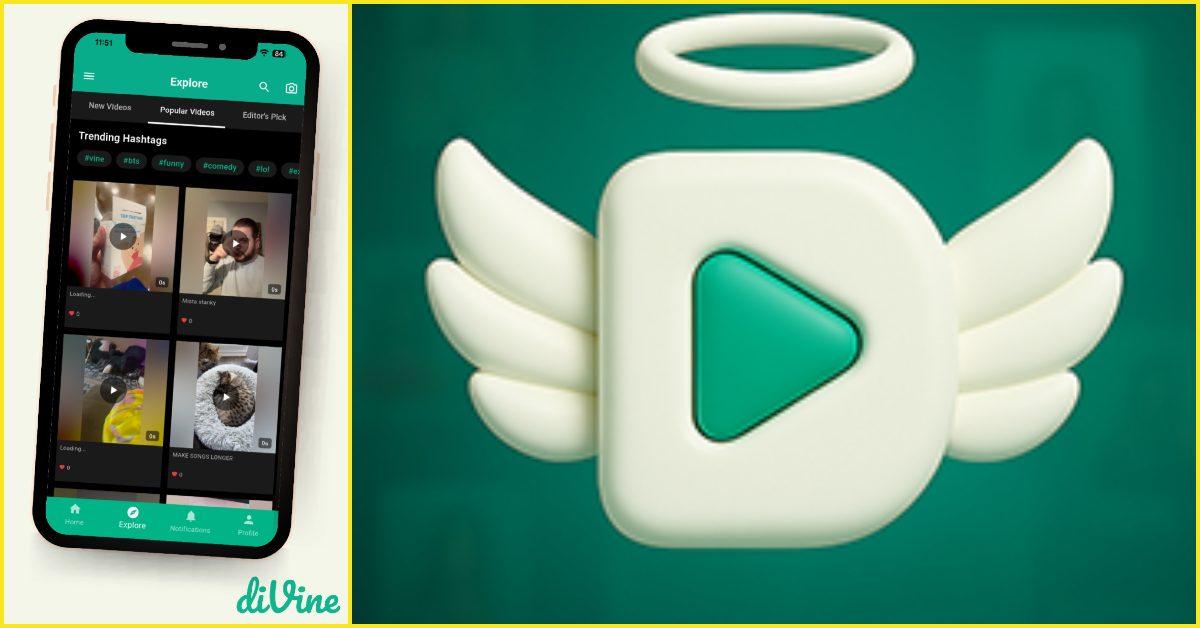 diVine app and logo.