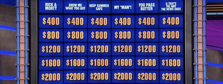 Jeopardy! board