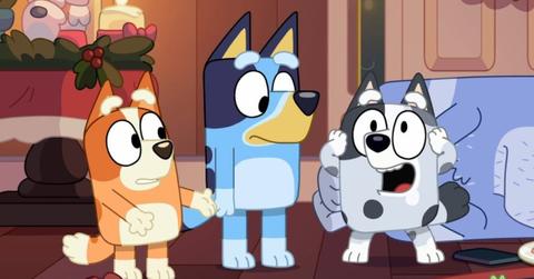 A scene from 'Bluey' on Disney Channel