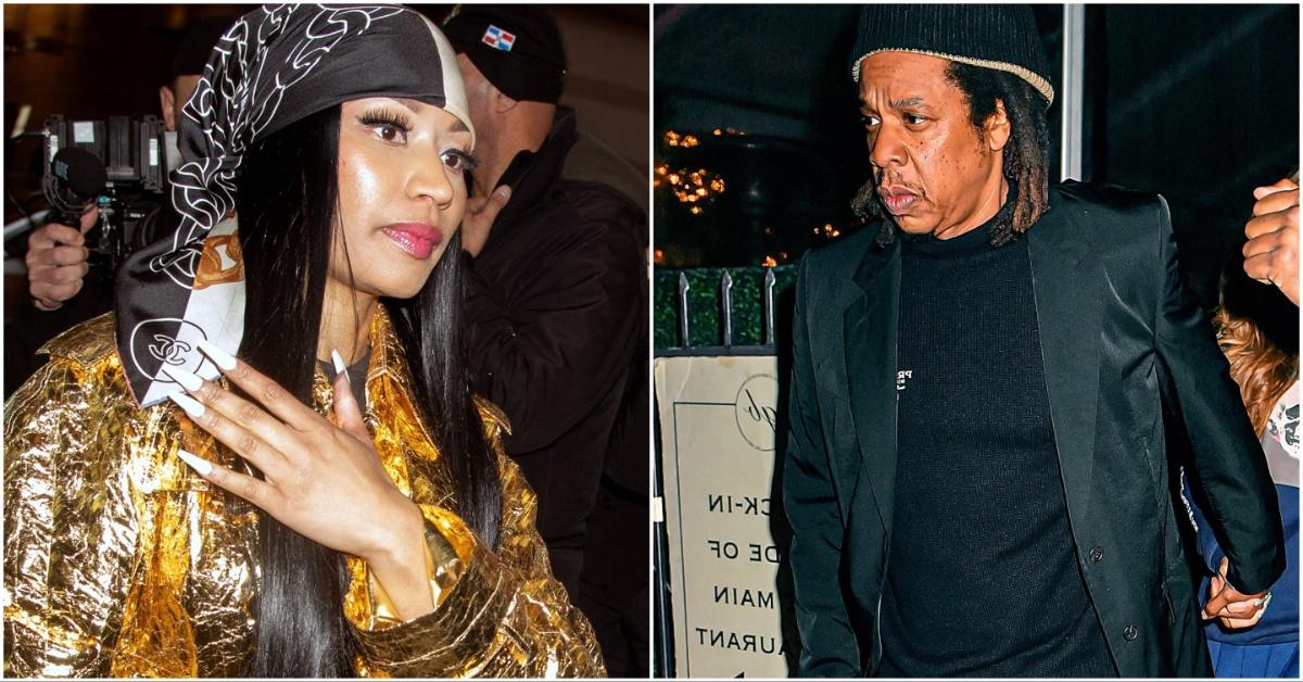 Jay Z and Nicki in side by side photos