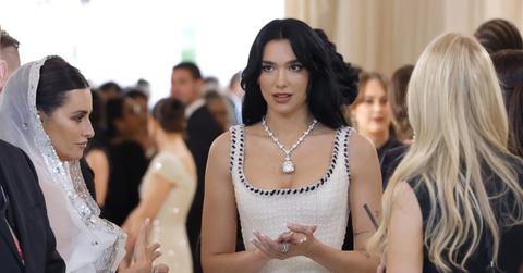 Penélope Cruz and Dua Lipa on the red carpet at the Met Gala in 2023.