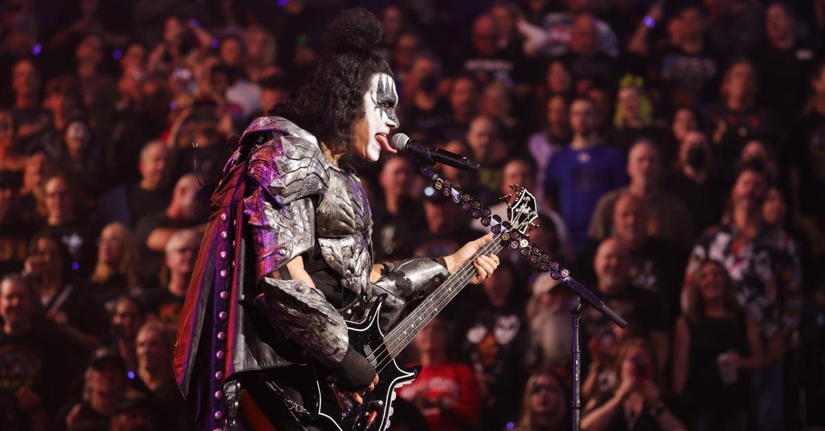 Gene Simmons performing in 2023